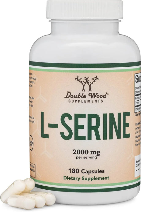 DOUBLE WOOD SUPPLEMENTS - Double Wood Supplements L-Serine 2000Mg. 180 Capsulas - The Red Vitamin MX - Suplementos Alimenticios - {{ shop.shopifyCountryName }}