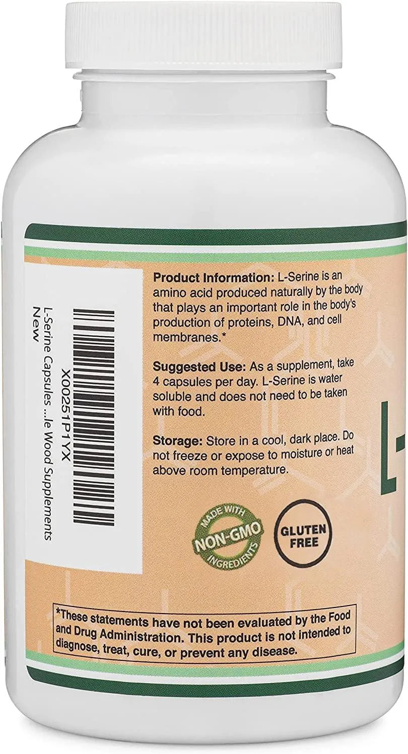 DOUBLE WOOD SUPPLEMENTS - Double Wood Supplements L-Serine 2000Mg. 180 Capsulas - The Red Vitamin MX - Suplementos Alimenticios - {{ shop.shopifyCountryName }}