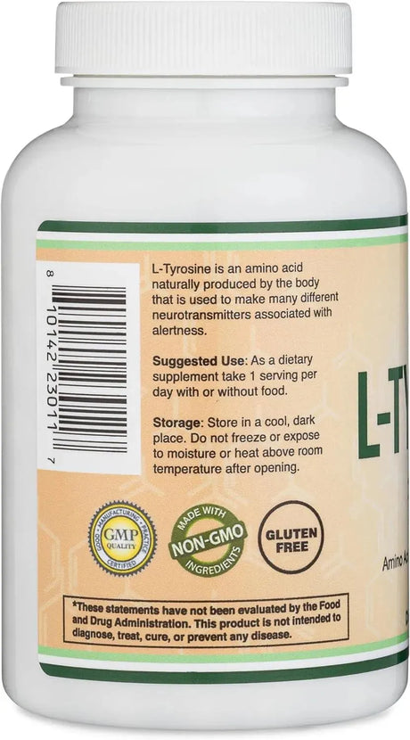 DOUBLE WOOD SUPPLEMENTS - Double Wood Supplements L-Tyrosine 1,000Mg. 120 Capsulas - The Red Vitamin MX - Suplementos Alimenticios - {{ shop.shopifyCountryName }}