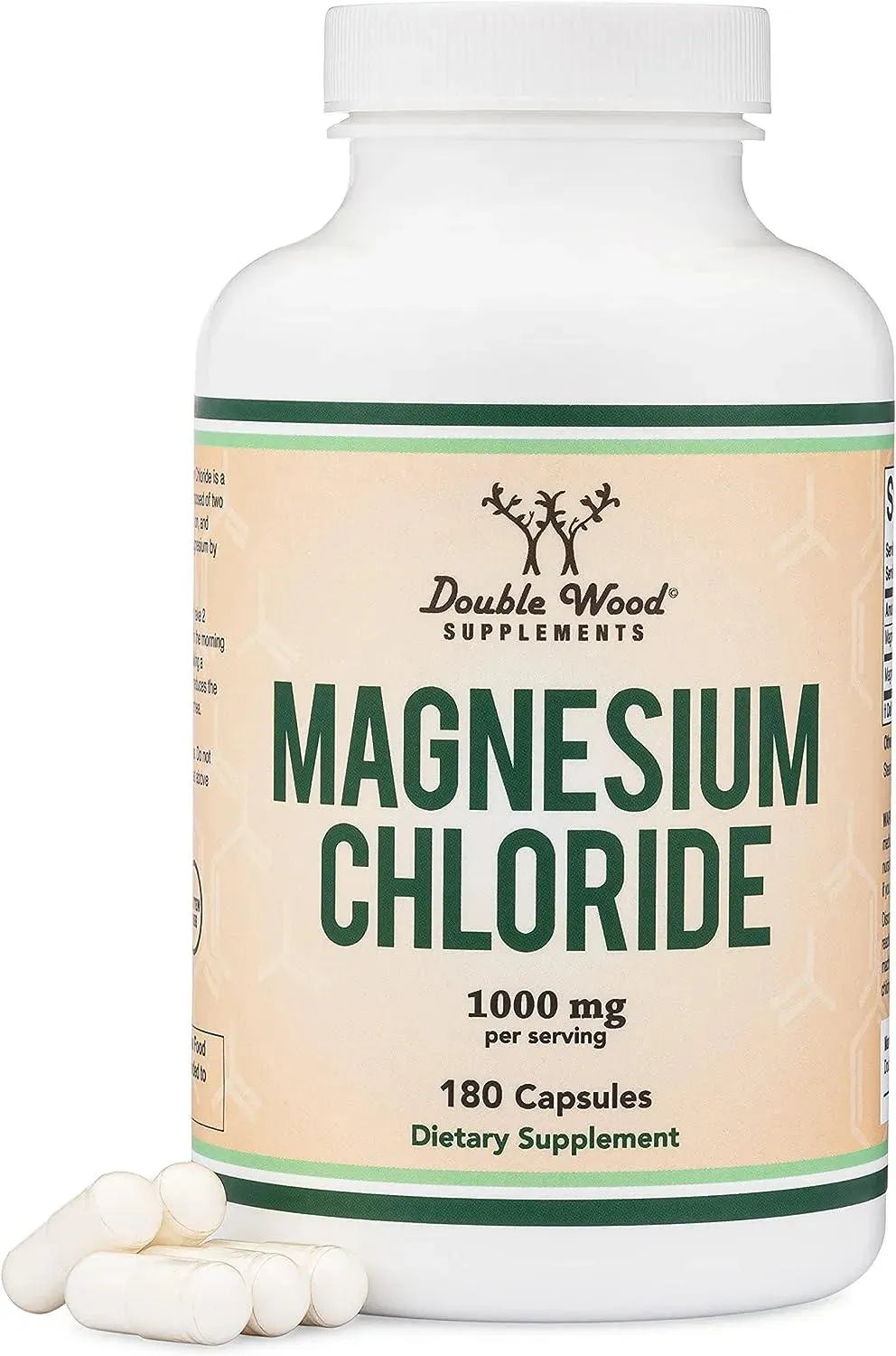 DOUBLE WOOD SUPPLEMENTS - Double Wood Supplements Magnesium Chloride 1000Mg. 180 Capsulas - The Red Vitamin MX - Suplementos Alimenticios - {{ shop.shopifyCountryName }}