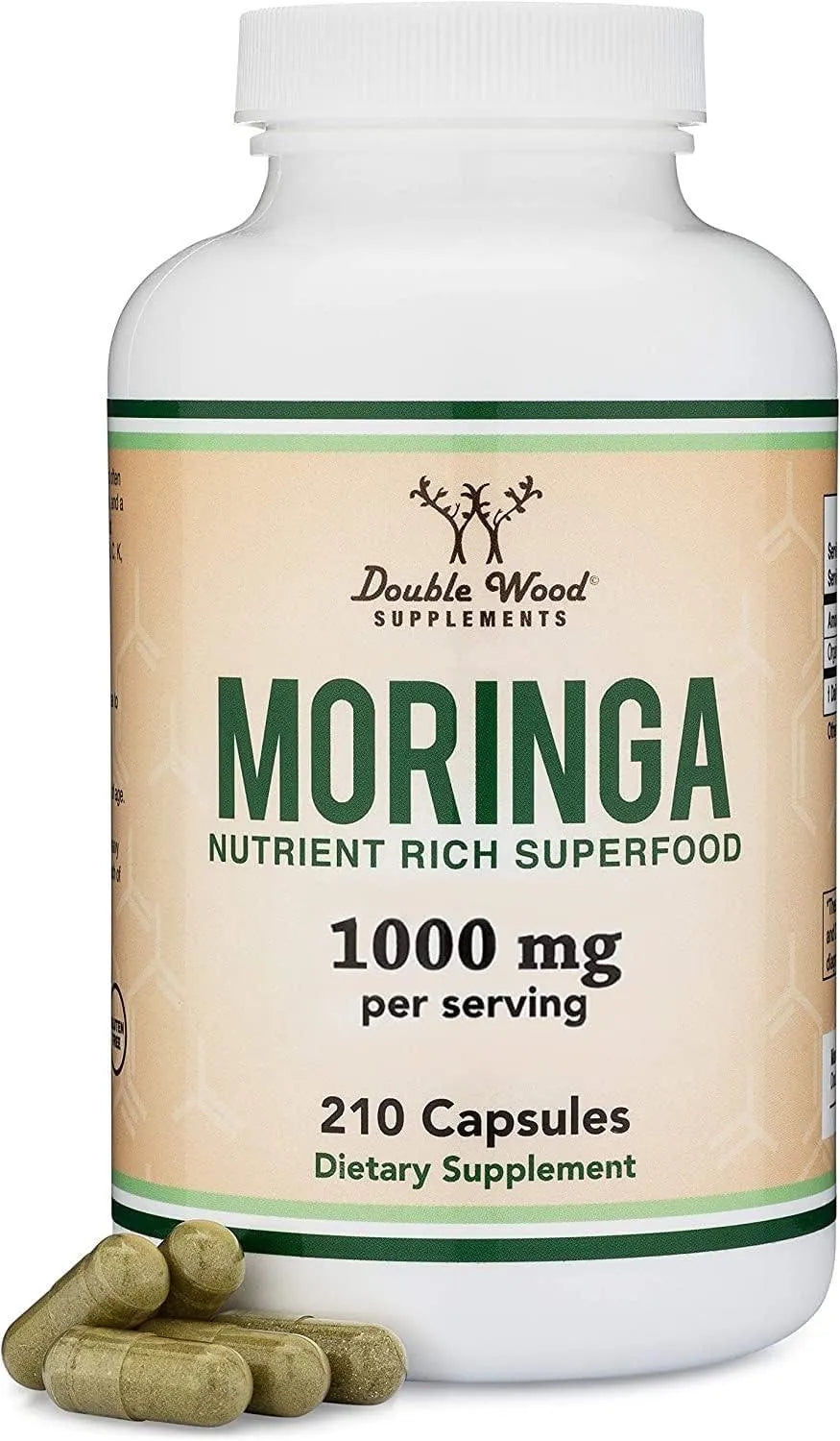 DOUBLE WOOD SUPPLEMENTS - Double Wood Supplements Moringa 1000Mg. 210 Capsulas - The Red Vitamin MX - Suplementos Alimenticios - {{ shop.shopifyCountryName }}