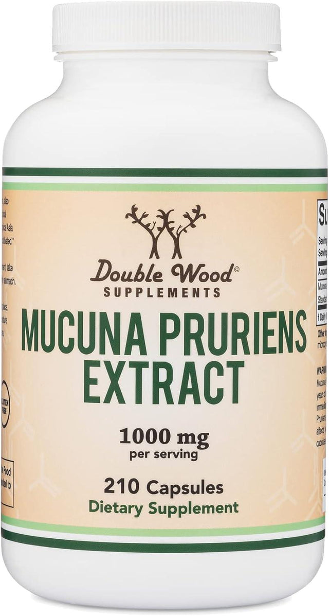 DOUBLE WOOD SUPPLEMENTS - Double Wood Supplements Mucuna Pruriens Extract 1000Mg. 210 Capsulas - The Red Vitamin MX - Suplementos Alimenticios - {{ shop.shopifyCountryName }}