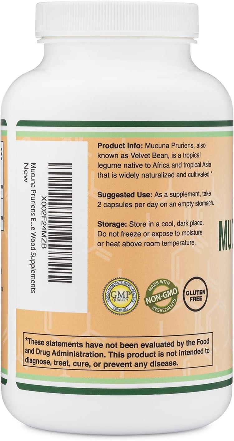 DOUBLE WOOD SUPPLEMENTS - Double Wood Supplements Mucuna Pruriens Extract 1000Mg. 210 Capsulas - The Red Vitamin MX - Suplementos Alimenticios - {{ shop.shopifyCountryName }}