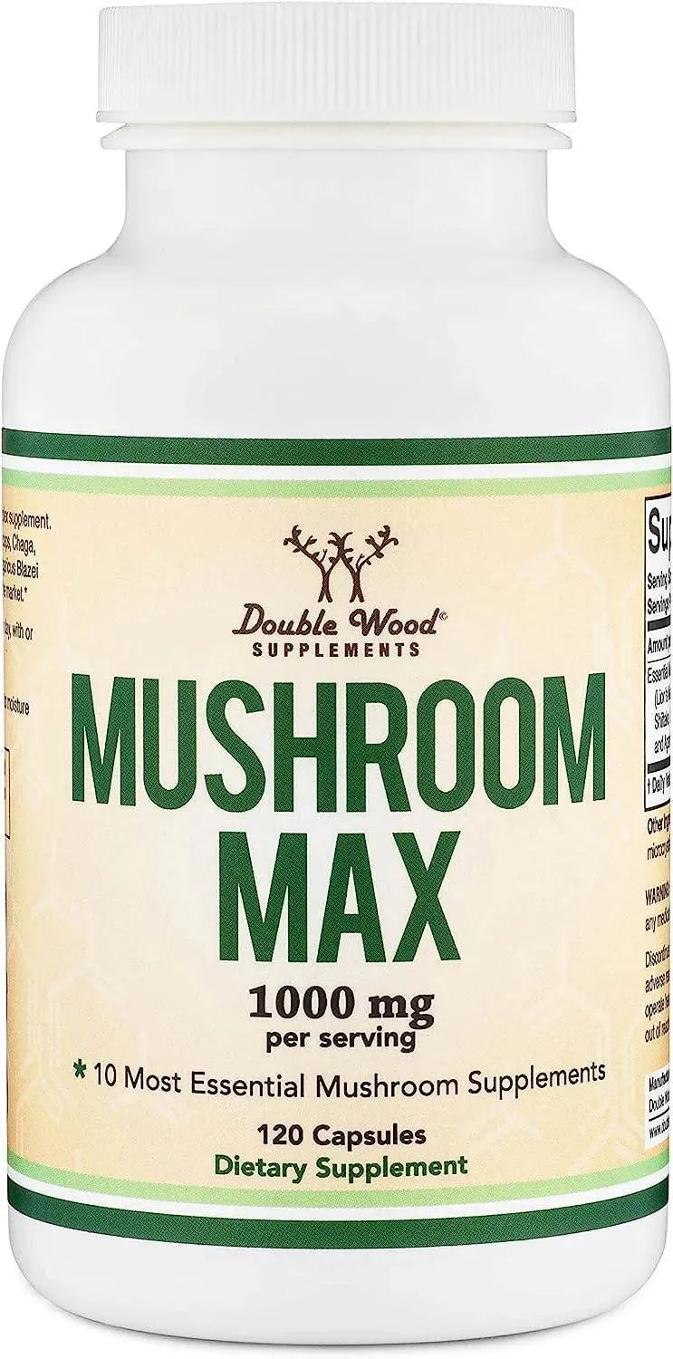 DOUBLE WOOD SUPPLEMENTS - Double Wood Supplements Mushroom Max 1000Mg. 120 Capsulas - The Red Vitamin MX - Suplementos Alimenticios - {{ shop.shopifyCountryName }}