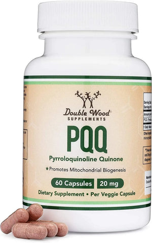 DOUBLE WOOD SUPPLEMENTS - Double Wood Supplements PQQ Pyrroloquinoline Quinone 20Mg. 60 Capsulas - The Red Vitamin MX - Suplementos Alimenticios - {{ shop.shopifyCountryName }}