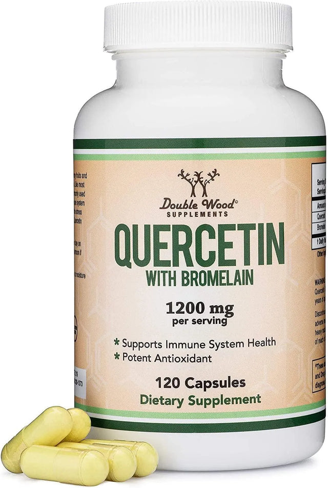 DOUBLE WOOD SUPPLEMENTS - Double Wood Supplements Quercetin with Bromelain 1200Mg. 120 Capsulas - The Red Vitamin MX - Suplementos Alimenticios - {{ shop.shopifyCountryName }}