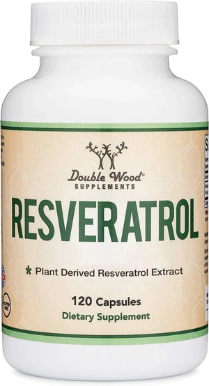 DOUBLE WOOD SUPPLEMENTS - Double Wood Supplements Resveratrol 500Mg. 120 Capsulas - The Red Vitamin MX - Suplementos Alimenticios - {{ shop.shopifyCountryName }}