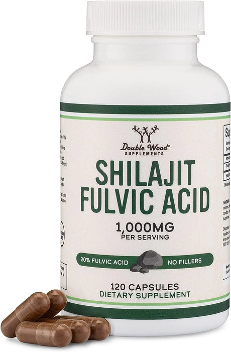 DOUBLE WOOD SUPPLEMENTS - Double Wood Supplements Shilajit Pure Himalayan Capsules 20% Fulvic Acid Supplement 120 Capsulas - The Red Vitamin MX - Suplementos Alimenticios - {{ shop.shopifyCountryName }}