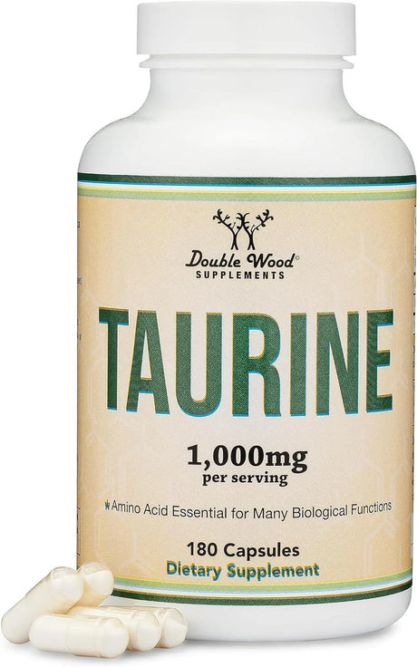 DOUBLE WOOD SUPPLEMENTS - Double Wood Supplements Taurine 1000Mg. 180 Capsulas - The Red Vitamin MX - Suplementos Alimenticios - {{ shop.shopifyCountryName }}