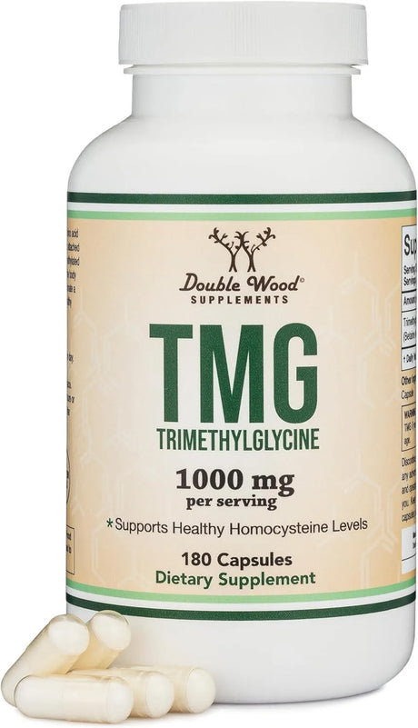 DOUBLE WOOD SUPPLEMENTS - Double Wood Supplements TMG Trimethylglycine 1000Mg. 180 Capsulas - The Red Vitamin MX - Suplementos Alimenticios - {{ shop.shopifyCountryName }}