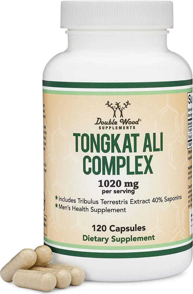 DOUBLE WOOD SUPPLEMENTS - Double Wood Supplements Tongkat Ali Extract 1020Mg. 120 Capsulas - The Red Vitamin MX - Suplementos Alimenticios - {{ shop.shopifyCountryName }}