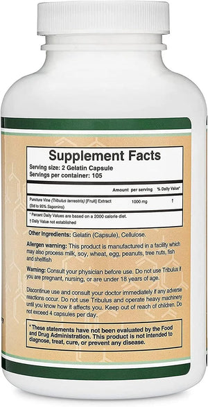 DOUBLE WOOD SUPPLEMENTS - Double Wood Supplements Tribulus Terrestris for Men 210 Capsulas - The Red Vitamin MX - Suplementos Alimenticios - {{ shop.shopifyCountryName }}