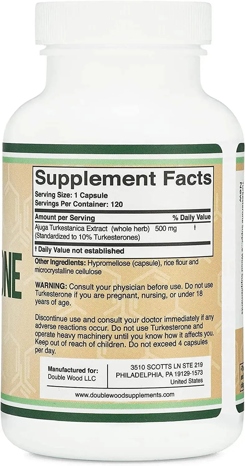 DOUBLE WOOD SUPPLEMENTS - Double Wood Supplements Turkesterone 500 Mg. 120 Capsulas - The Red Vitamin MX - Suplementos Alimenticios - {{ shop.shopifyCountryName }}