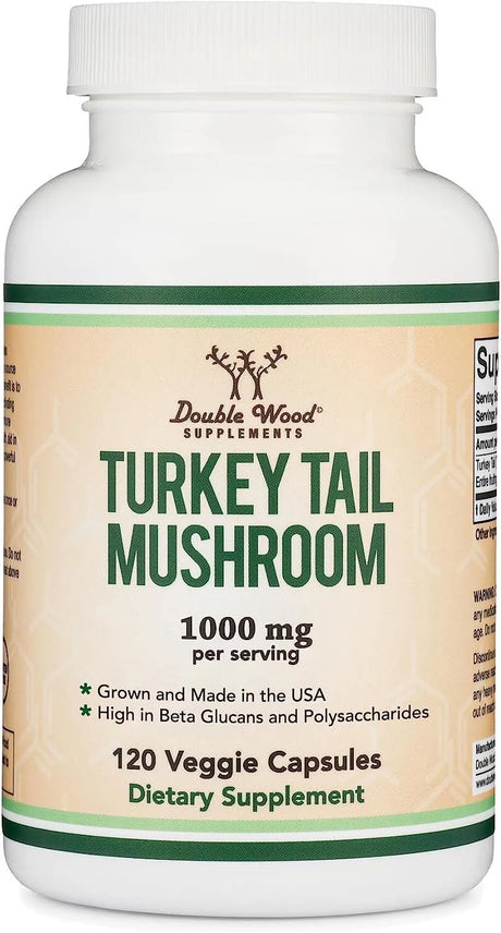 DOUBLE WOOD SUPPLEMENTS - Double Wood Supplements Turkey Tail Mushroom 120 Capsulas - The Red Vitamin MX - Suplementos Alimenticios - {{ shop.shopifyCountryName }}