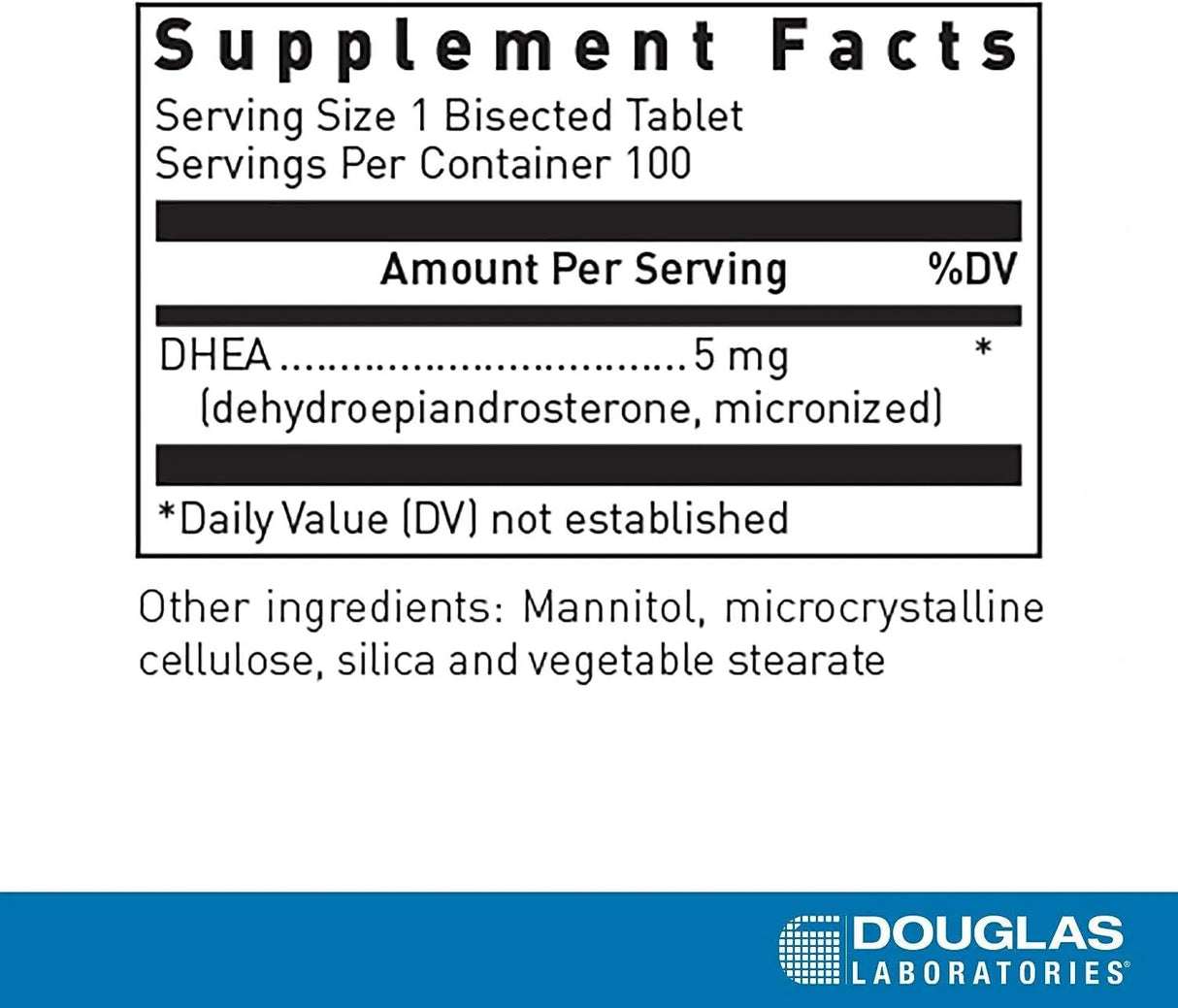 DOUGLAS LABORATORIES - Douglas Laboratories DHEA 5Mg. 100 Tabletas - The Red Vitamin MX - Suplementos Alimenticios - {{ shop.shopifyCountryName }}