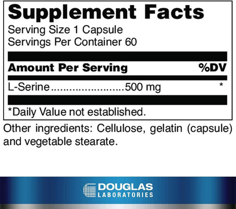 DOUGLAS LABORATORIES - Douglas Laboratories L-Serine 60 Capsulas - The Red Vitamin MX - Suplementos Alimenticios - {{ shop.shopifyCountryName }}