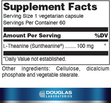 DOUGLAS LABORATORIES - Douglas Laboratories L-Theanine 60 Capsulas - The Red Vitamin MX - Suplementos Alimenticios - {{ shop.shopifyCountryName }}