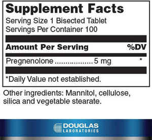 DOUGLAS LABORATORIES - Douglas Laboratories Pregnenolone 5Mg. 100 Tabletas - The Red Vitamin MX - Suplementos Alimenticios - {{ shop.shopifyCountryName }}