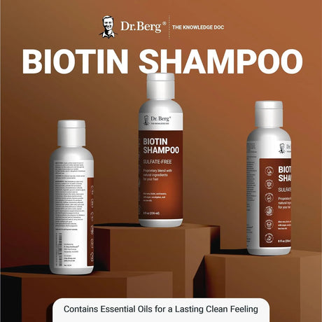 DR. BERG - Dr. Berg Biotin Shampoo for Women & Men 236Ml. - The Red Vitamin MX - Shampoo Para Cabello - {{ shop.shopifyCountryName }}