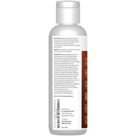 DR. BERG - Dr. Berg Biotin Shampoo for Women & Men 236Ml. - The Red Vitamin MX - Shampoo Para Cabello - {{ shop.shopifyCountryName }}