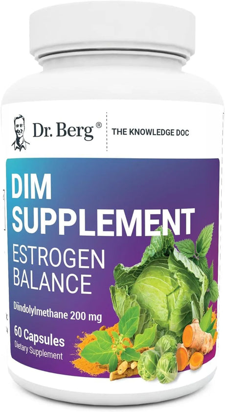 DR. BERG - Dr. Berg DIM Supplement Estrogen Balance 60 Capsulas - The Red Vitamin MX - Suplementos Alimenticios - {{ shop.shopifyCountryName }}