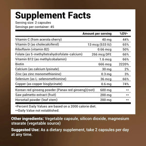 DR. BERG - Dr. Berg Hair Formula All in One Vitamins for Hair, Skin & Nail 90 Capsulas - The Red Vitamin MX - Suplementos Alimenticios - {{ shop.shopifyCountryName }}