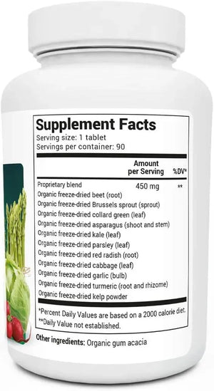DR. BERG - Dr. Berg's Greens Superfood Cruciferous Vegetable 90 Tabletas - The Red Vitamin MX - Suplementos Alimenticios - {{ shop.shopifyCountryName }}