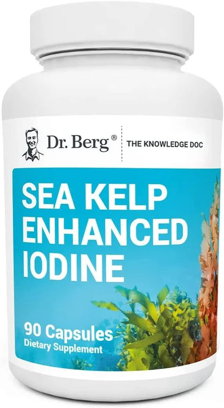 DR. BERG - Dr. Berg's Sea Kelp Enhanced Iodine 90 Capsulas - The Red Vitamin MX - Suplementos Alimenticios - {{ shop.shopifyCountryName }}