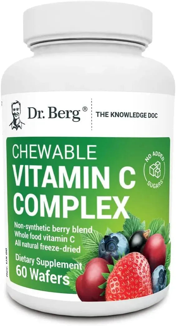 DR. BERG - Dr. Berg's Vitamin C Complex 60 Tabletas Masticables - The Red Vitamin MX - Suplementos Alimenticios - {{ shop.shopifyCountryName }}