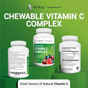 DR. BERG - Dr. Berg's Vitamin C Complex 60 Tabletas Masticables - The Red Vitamin MX - Suplementos Alimenticios - {{ shop.shopifyCountryName }}