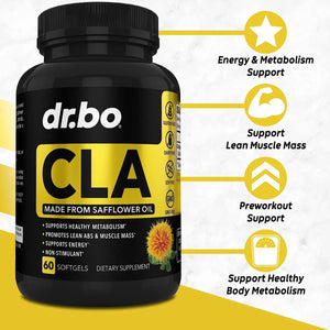 DR. BO - DR. BO CLA Safflower Oil Supplement 60 Capsulas Blandas - The Red Vitamin MX - Suplementos Alimenticios - {{ shop.shopifyCountryName }}