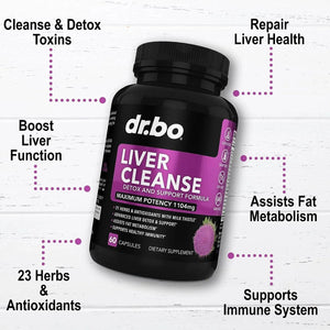 DR. BO - DR. BO Liver Cleanse Detox Support 60 Capsulas - The Red Vitamin MX - Suplementos Alimenticios - {{ shop.shopifyCountryName }}