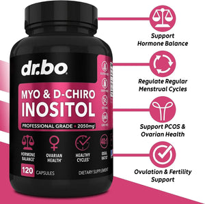 DR. BO - DR. BO Myo-Inositol & D-Chiro Inositol 120 Capsulas - The Red Vitamin MX - Suplementos Alimenticios - {{ shop.shopifyCountryName }}