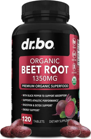 DR. BO - DR. BO Organic Beet Root Capsules 1350Mg. 120 Tabletas - The Red Vitamin MX - Suplementos Alimenticios - {{ shop.shopifyCountryName }}