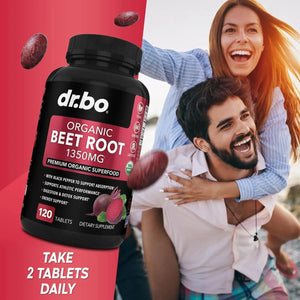 DR. BO - DR. BO Organic Beet Root Capsules 1350Mg. 120 Tabletas - The Red Vitamin MX - Suplementos Alimenticios - {{ shop.shopifyCountryName }}