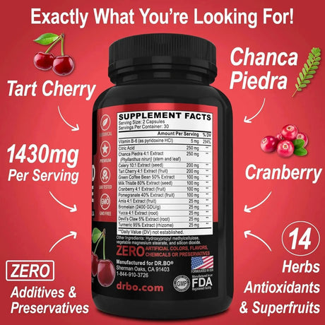 DR. BO - DR. BO Uric Acid Cleanse Support 60 Capsulas - The Red Vitamin MX - Suplementos Alimenticios - {{ shop.shopifyCountryName }}