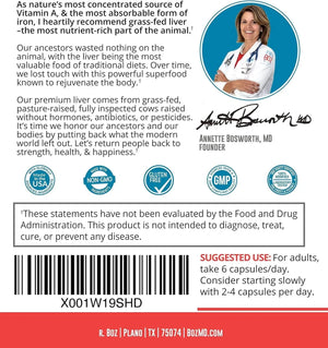 DR. BOZ - Dr. Boz Beef Liver 180 Capsulas - The Red Vitamin MX - Suplementos Alimenticios - {{ shop.shopifyCountryName }}