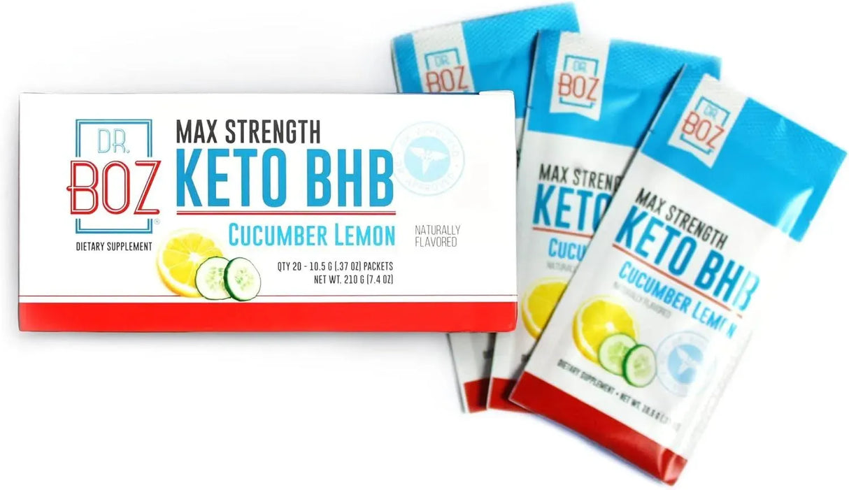 DR. BOZ - Dr. Boz Cucumber Lemon Keto BHB Powder 20 Paquetes - The Red Vitamin MX - Suplementos Alimenticios - {{ shop.shopifyCountryName }}