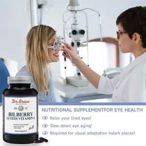 DR BRIAN - Dr. Brian Eye Vitamins Bilberry Extract with Lutein 60 Capsulas - The Red Vitamin MX - Suplementos Alimenticios - {{ shop.shopifyCountryName }}