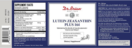 DR BRIAN - Dr. Brian Eye Vitamins Lutein & Zeaxanthin 60 Capsulas - The Red Vitamin MX - Suplementos Alimenticios - {{ shop.shopifyCountryName }}