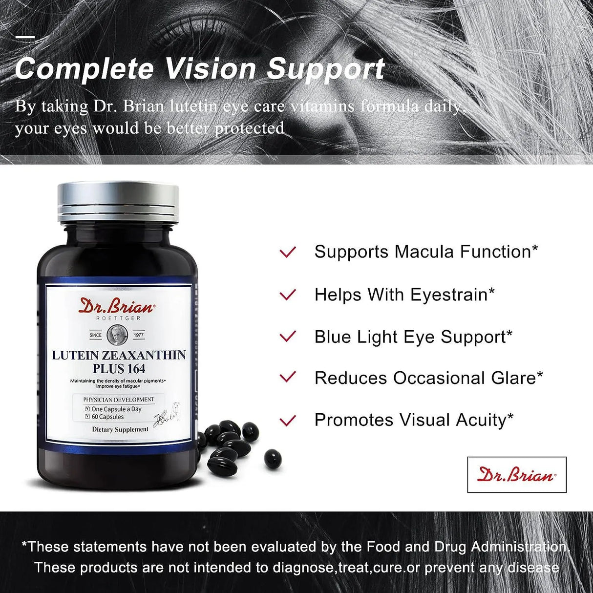 DR BRIAN - Dr. Brian Eye Vitamins Lutein & Zeaxanthin 60 Capsulas - The Red Vitamin MX - Suplementos Alimenticios - {{ shop.shopifyCountryName }}