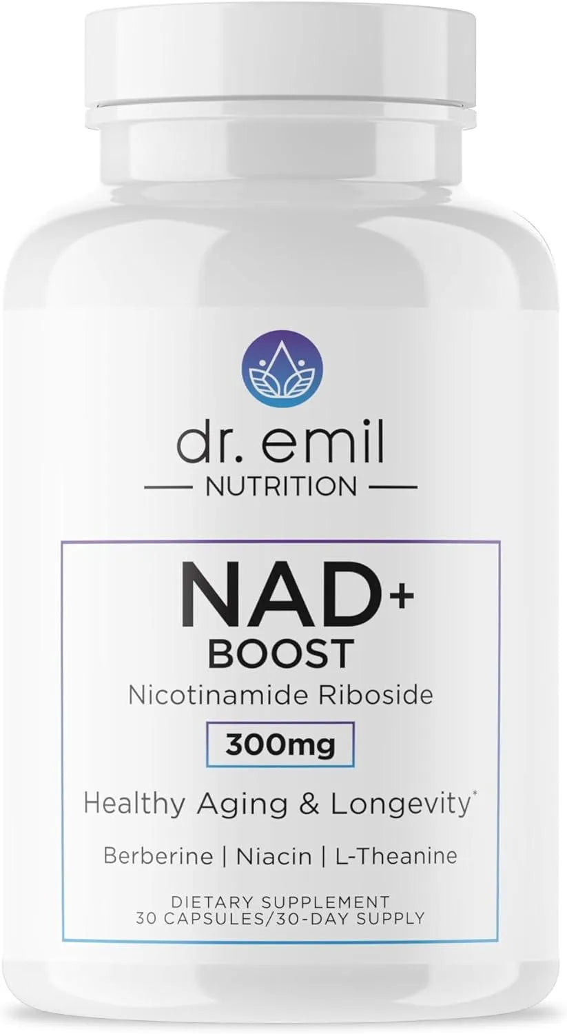 DR EMIL NUTRITION - Dr. Emil NAD+ Boost - Nicotinamide Riboside 30 Capsulas - The Red Vitamin MX - Suplementos Alimenticios - {{ shop.shopifyCountryName }}