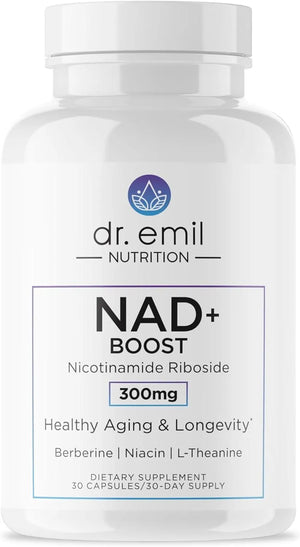 DR EMIL NUTRITION - Dr. Emil NAD+ Boost - Nicotinamide Riboside 30 Capsulas - The Red Vitamin MX - Suplementos Alimenticios - {{ shop.shopifyCountryName }}