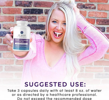 DR EMIL NUTRITION - DR EMIL NUTRITION Multi Collagen Peptides Plus Biotin and Vitamin D 180 Capsulas - The Red Vitamin MX - Suplementos Alimenticios - {{ shop.shopifyCountryName }}