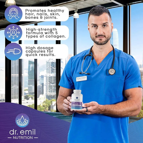 DR EMIL NUTRITION - DR EMIL NUTRITION Multi Collagen Peptides Plus Biotin and Vitamin D 90 Capsulas - The Red Vitamin MX - Suplementos Alimenticios - {{ shop.shopifyCountryName }}