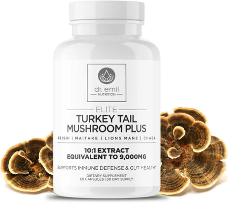 DR EMIL NUTRITION - DR. EMIL NUTRITION Turkey Tail Mushroom 9000Mg. 60 Capsulas - The Red Vitamin MX - Suplementos Alimenticios - {{ shop.shopifyCountryName }}