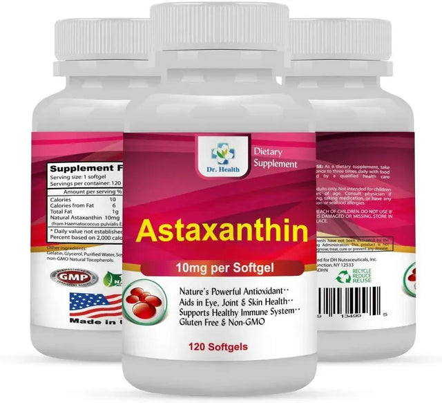 DR. HEALTH - DR. HEALTH Astaxanthin 10Mg. 120 Capsulas Blandas - The Red Vitamin MX - Suplementos Alimenticios - {{ shop.shopifyCountryName }}