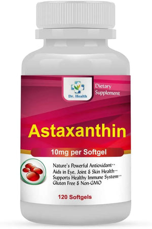 DR. HEALTH - DR. HEALTH Astaxanthin 10Mg. 120 Capsulas Blandas - The Red Vitamin MX - Suplementos Alimenticios - {{ shop.shopifyCountryName }}