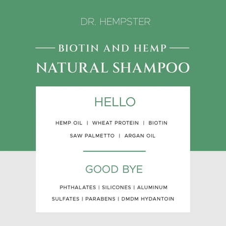 DR. HEMPSTER - DR. HEMPSTER Biotin Hair Loss Shampoo for Men & Women 503Ml. - The Red Vitamin MX - Shampoo Para Cabello - {{ shop.shopifyCountryName }}