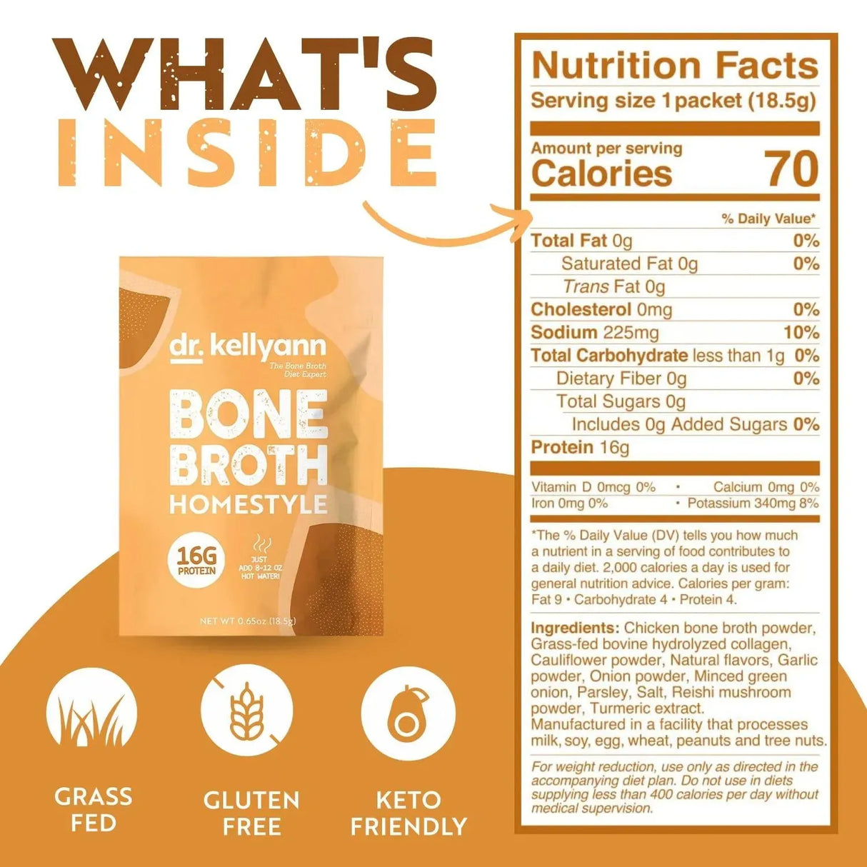 DR. KELLYANN - Dr. Kellyann Bone Broth Collagen Powder 7 Paquetes 18.5Gr. - The Red Vitamin MX - Suplementos Alimenticios - {{ shop.shopifyCountryName }}